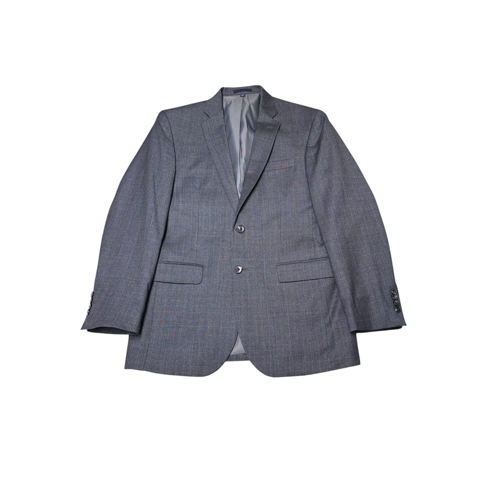 Jos. A. Bank 1905 Slim Fit Grey Glen Plaid 100% Wool Blazer Sport Coat 39R